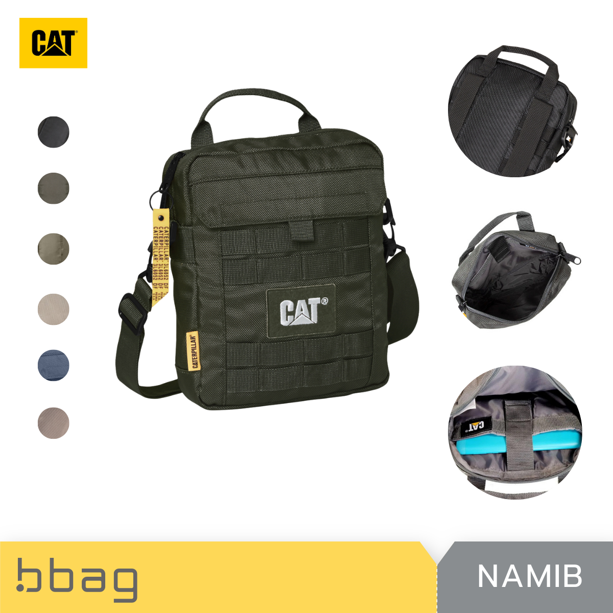 Caterpillar : กระเป๋าสะพายข้าง ใส่แท๊ปเลตได้ รุ่นนามิบ (Namib) 84036