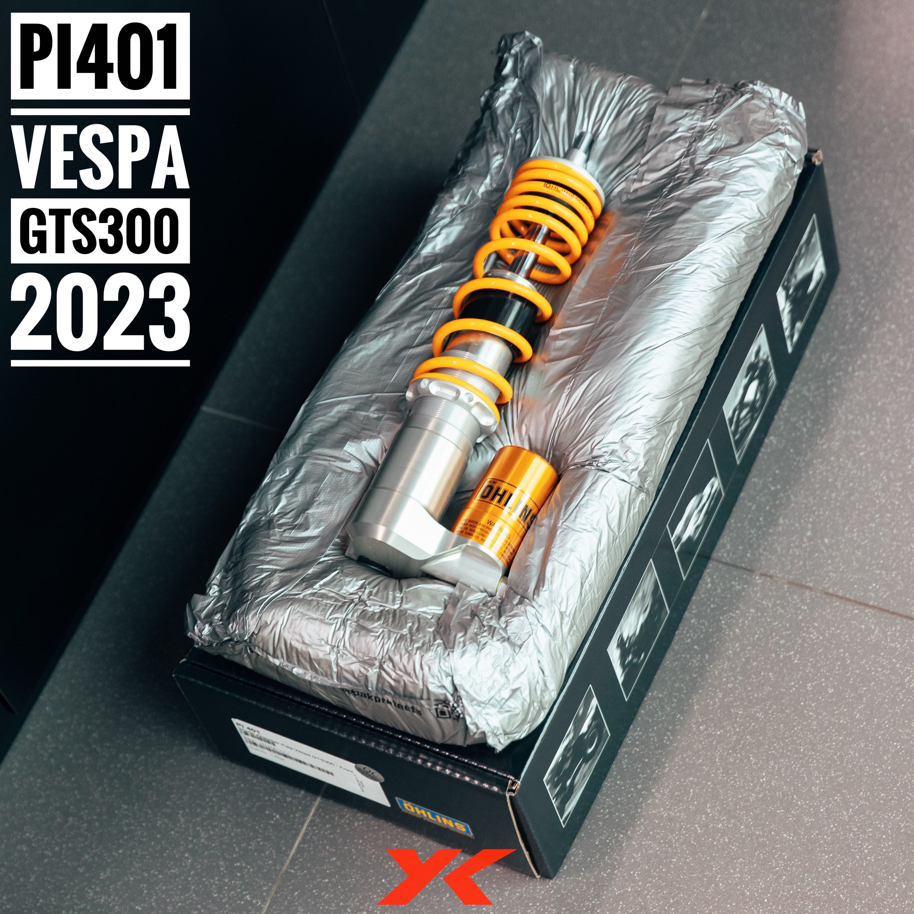 Pi401 โช๊คหน้า Vespa GTS300 2023 
