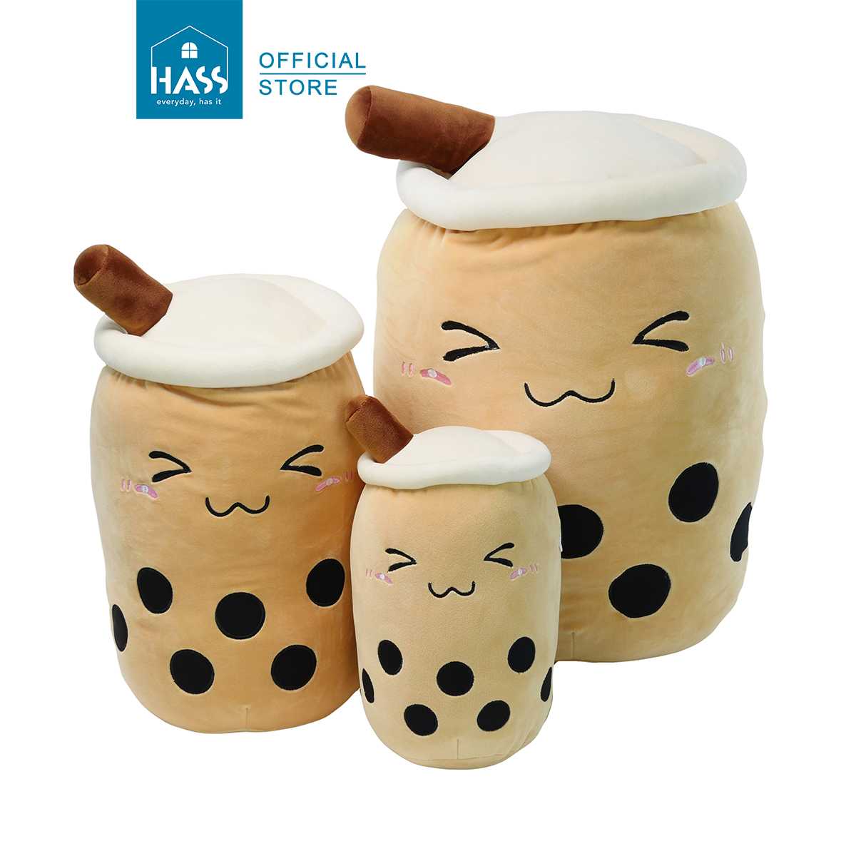 ตุ๊กตาชานมไข่มุกหลับตายิ้ม Milk Tea Doll