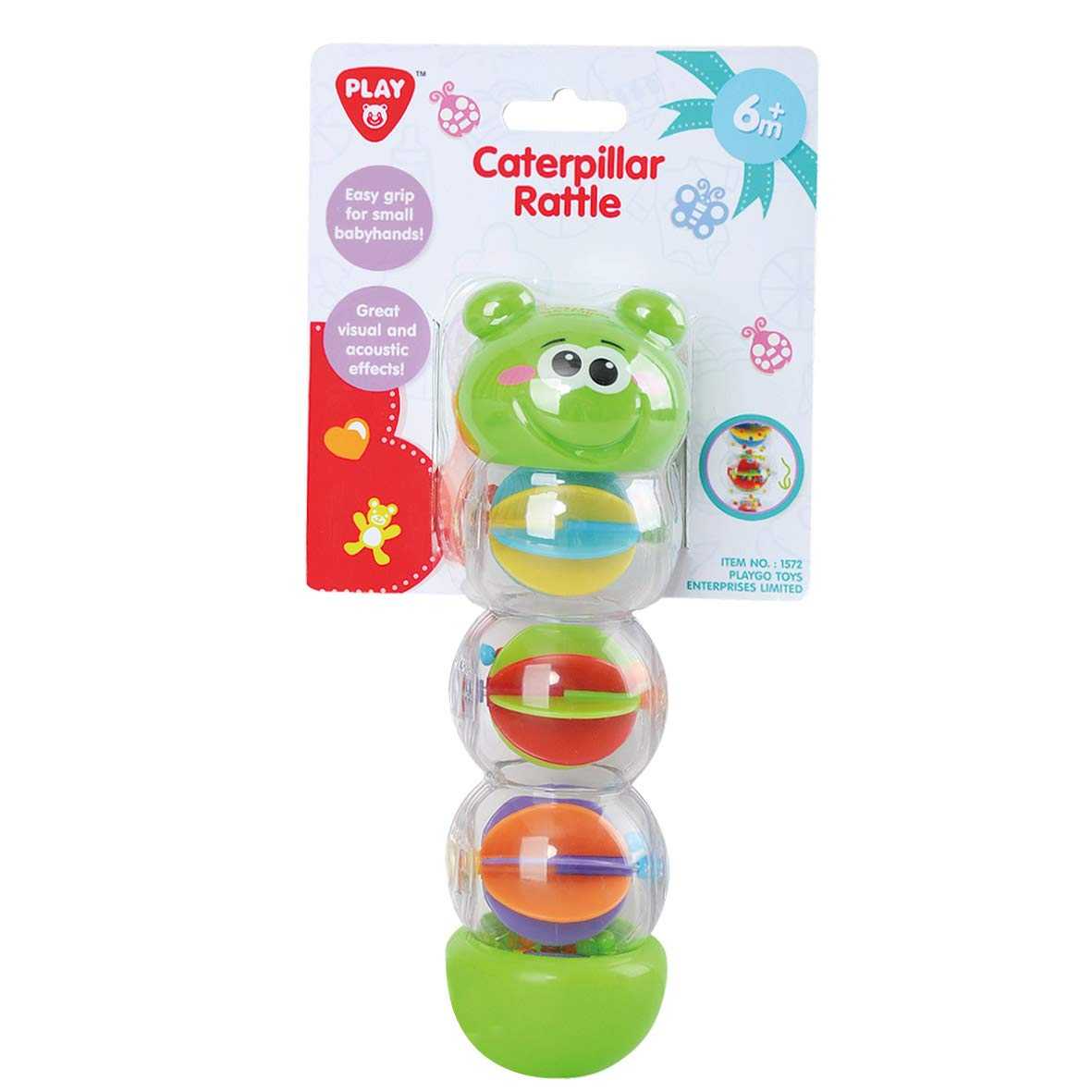 Playgo ของเล่นเสริมพัฒนาการ หนอนน้อยเขย่าลูกปัด (PG-1572)