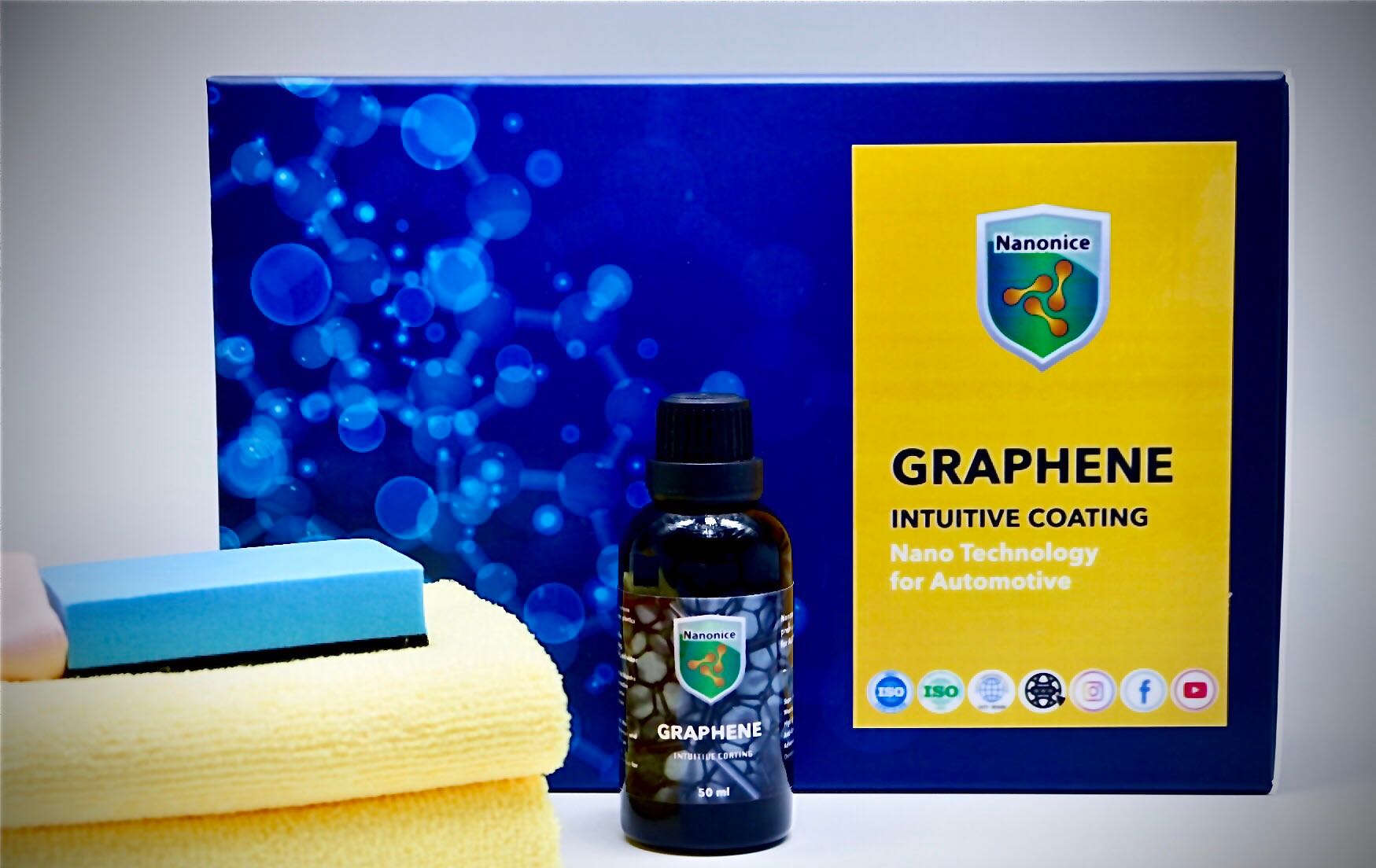 #GRAPHENE INTUITIVE COATING  ผลิตภัณฑ์เคลือบกราฟีนโค้ดติ้ง  50ml.