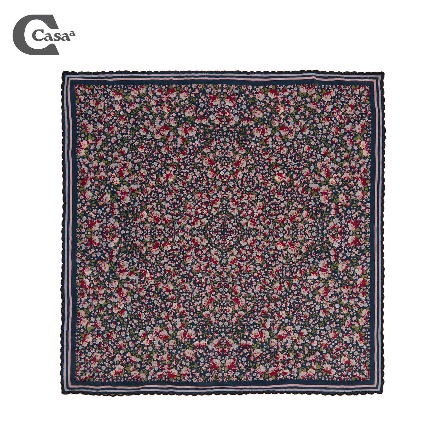 POLKADOT DOUBLE SIDED SCARF (BLACK) NO.7