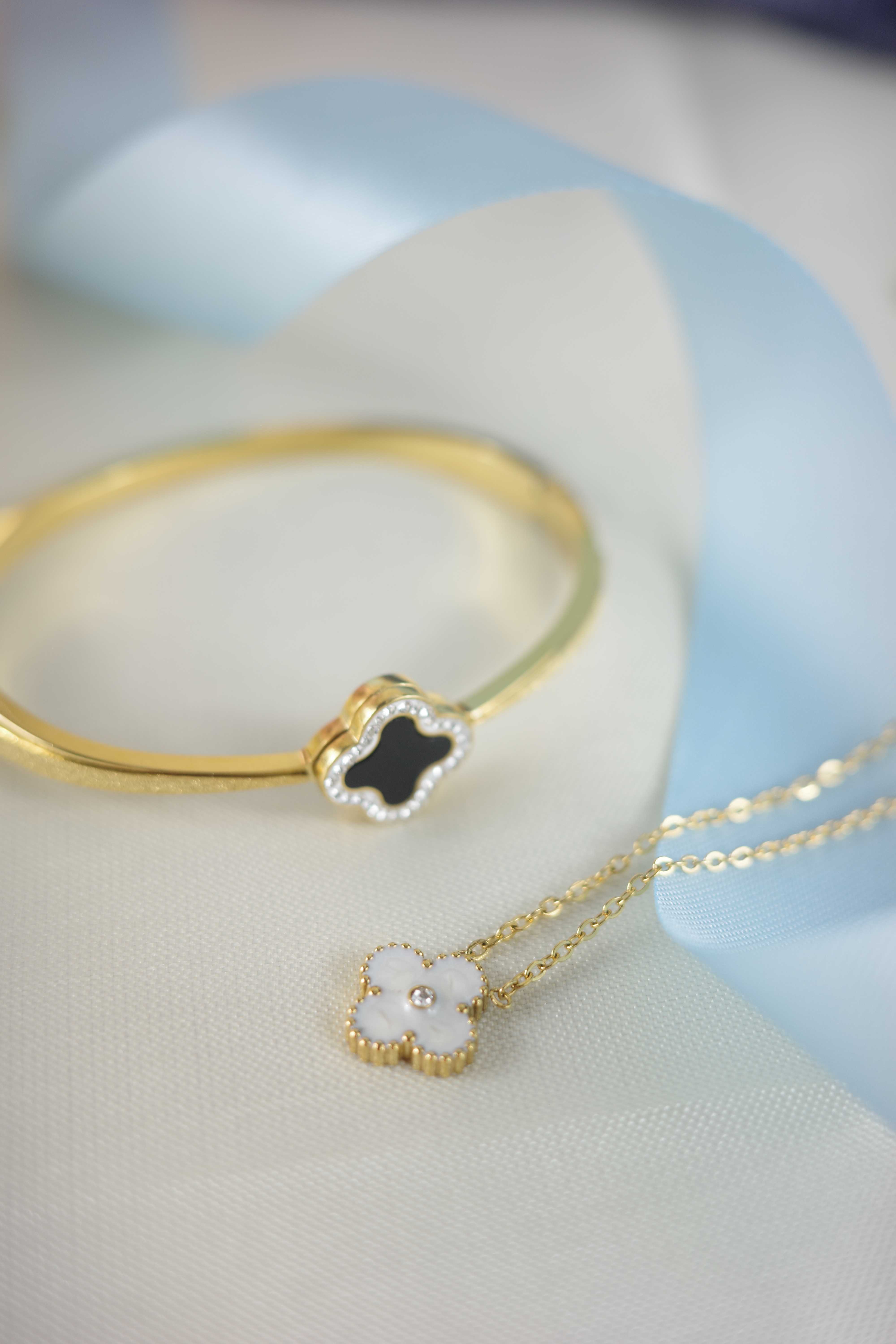 NEW SET กำไลและสร้อยคอ รุ่น Lucky Clover  FO-078