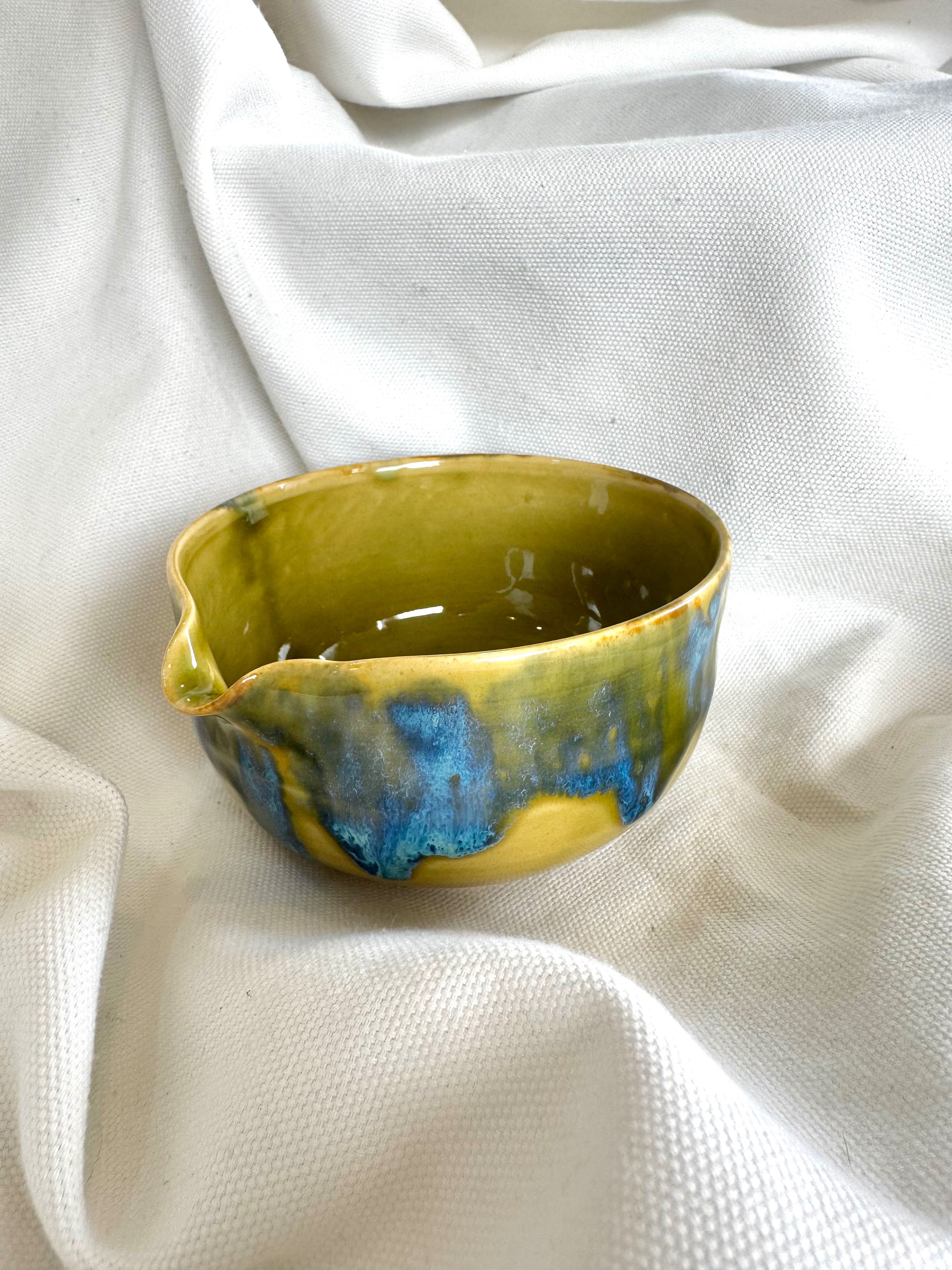 Moon stone Matcha bowl