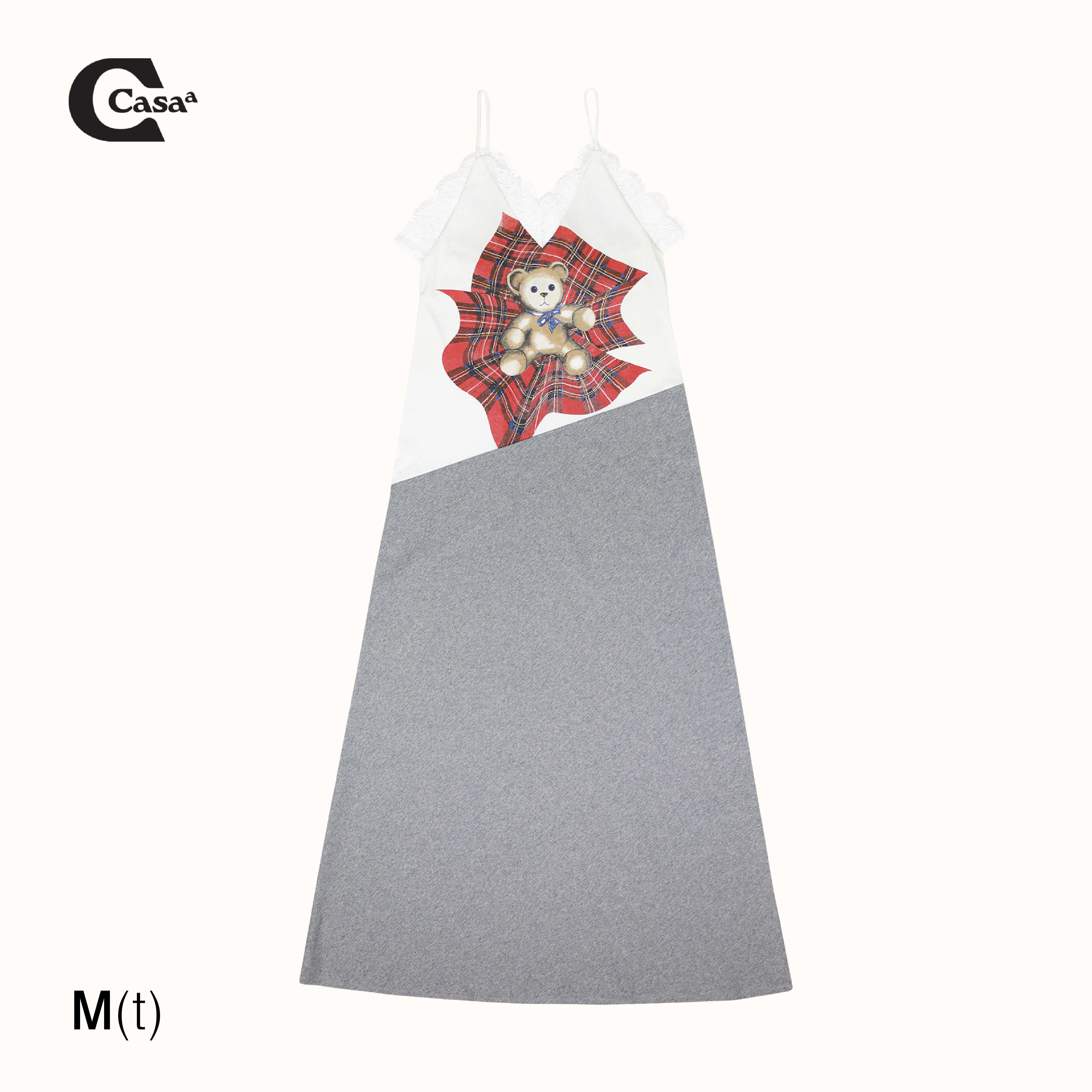 LACE TRIMMED DRESS (REWORK) M TALL