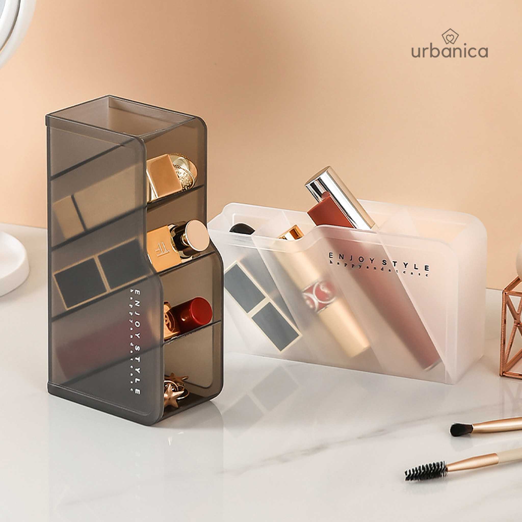 Urbanica กล่องพลาสติก กล่องเก็บเครื่องสำอางค์​ กล่องเก็บของอเนกประสงค์แนวตั้ง รุ่น J201008