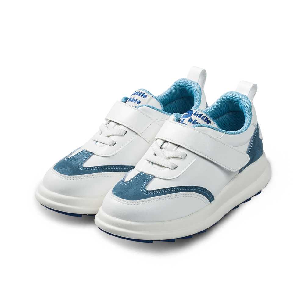รองเท้าผ้าใบเด็กโตขอบสีฟ้า Autumm 2021 (FU-A212072-BU)