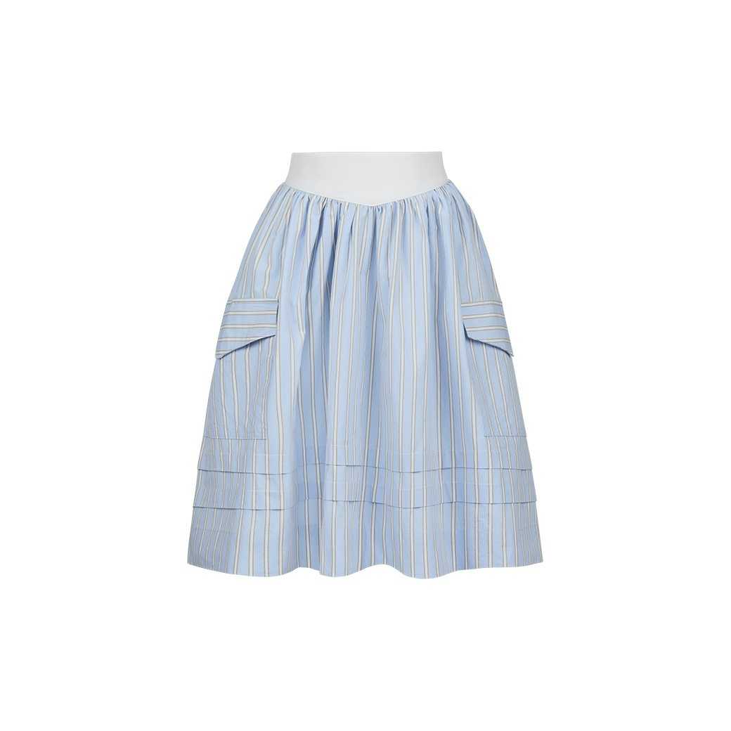 TALIA SKIRT - BLUE STRIPE