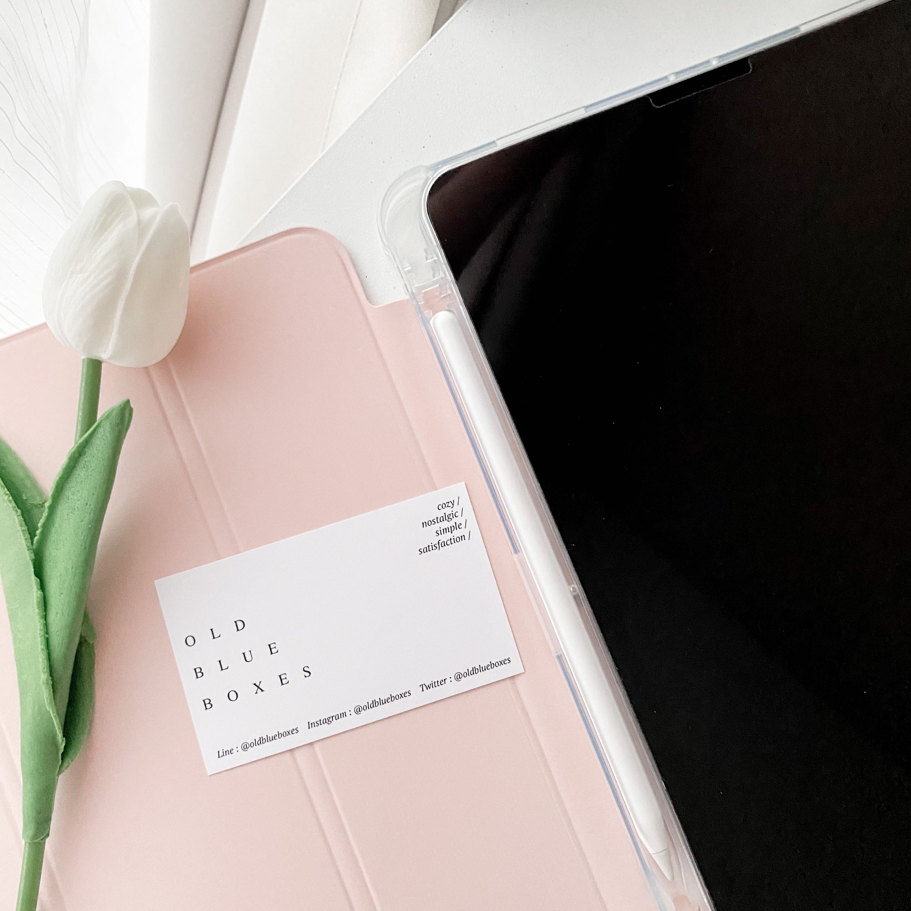 PINK - เคสหลังใสขุ่น (Transparent case)