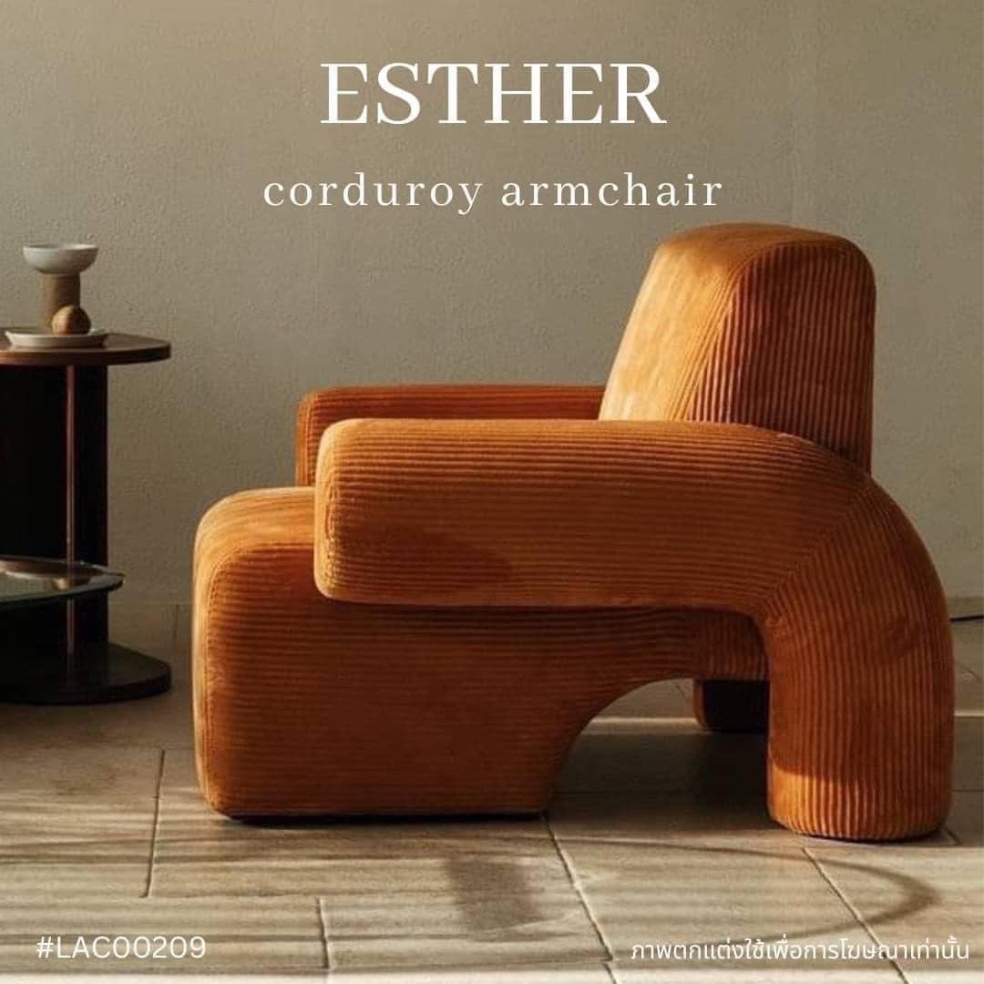 ESTHER corduroy armchair