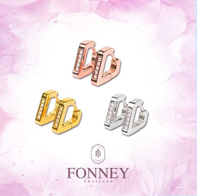 NEW ต่างหู รุ่น สามเหลี่ยม ER-083