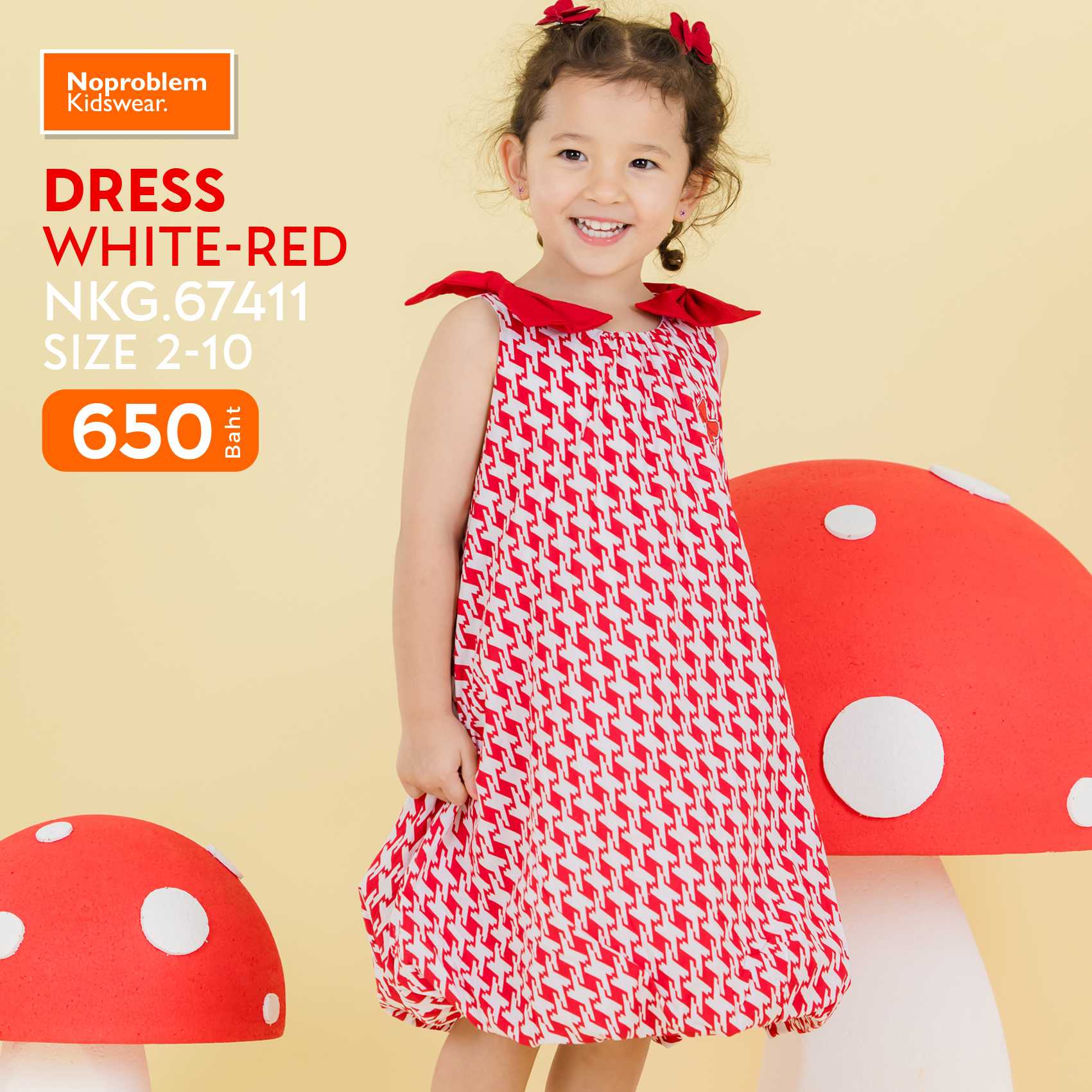New Mini Dress ชุดเดรสเด็กผู้หญิง  NKG.67411 - by.Noproblem Kidswaer