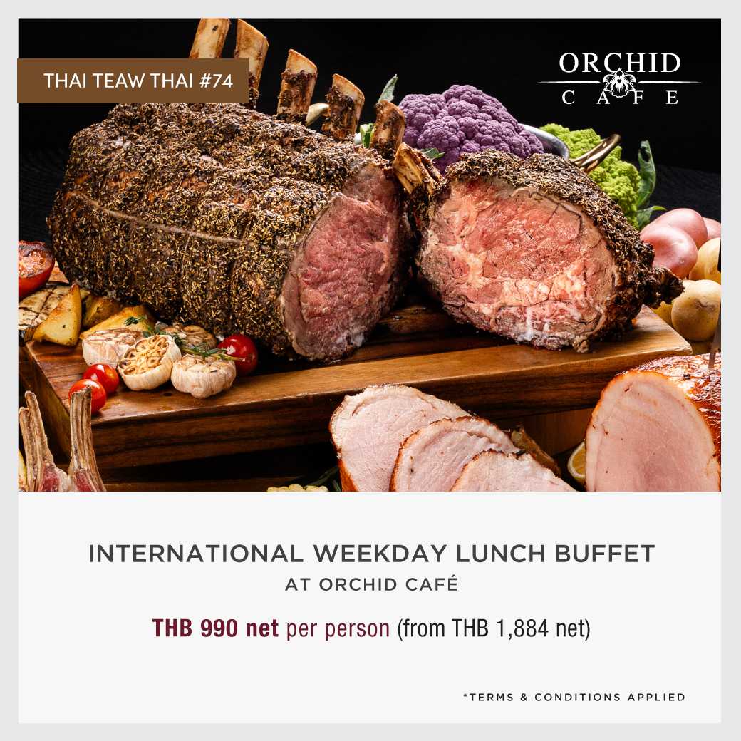 [TTT74 E-Voucher] International Weekday Lunch Buffet at Orchid Café