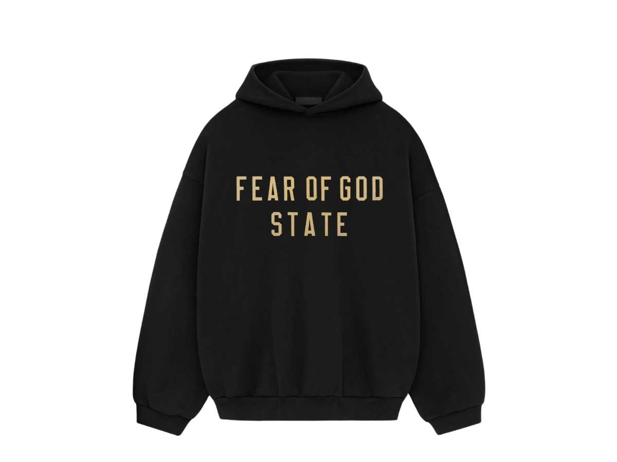 Fear of God Essentials Fleece Hoodie Black FW24
