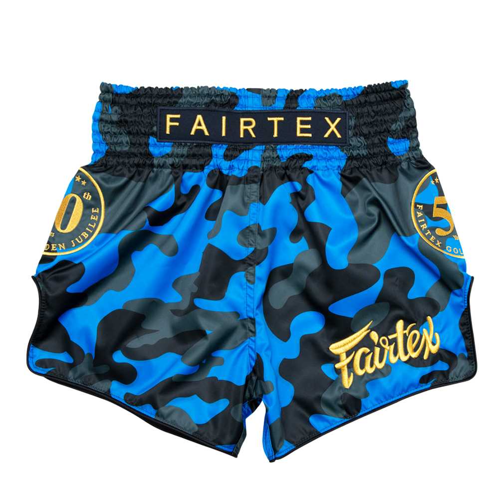 กางเกงมวยรุ่น BS1917 Fairtex Muay Thai Shorts - Golden Jubilee Solid