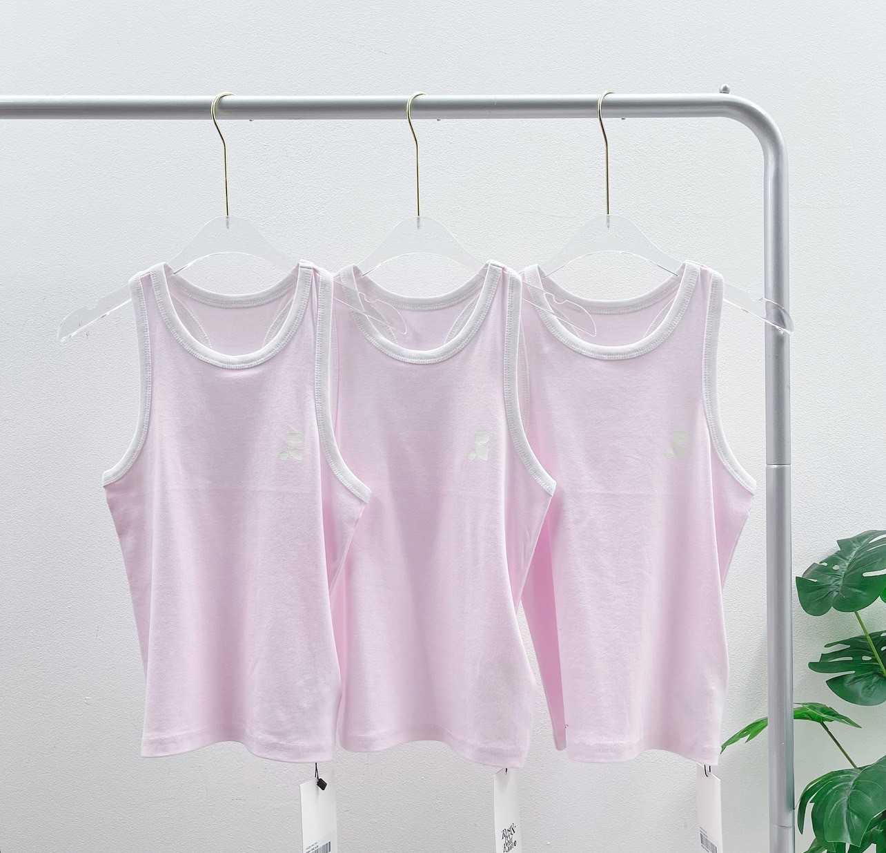 Rest & Recreation Racer tank top  (PINK/White)