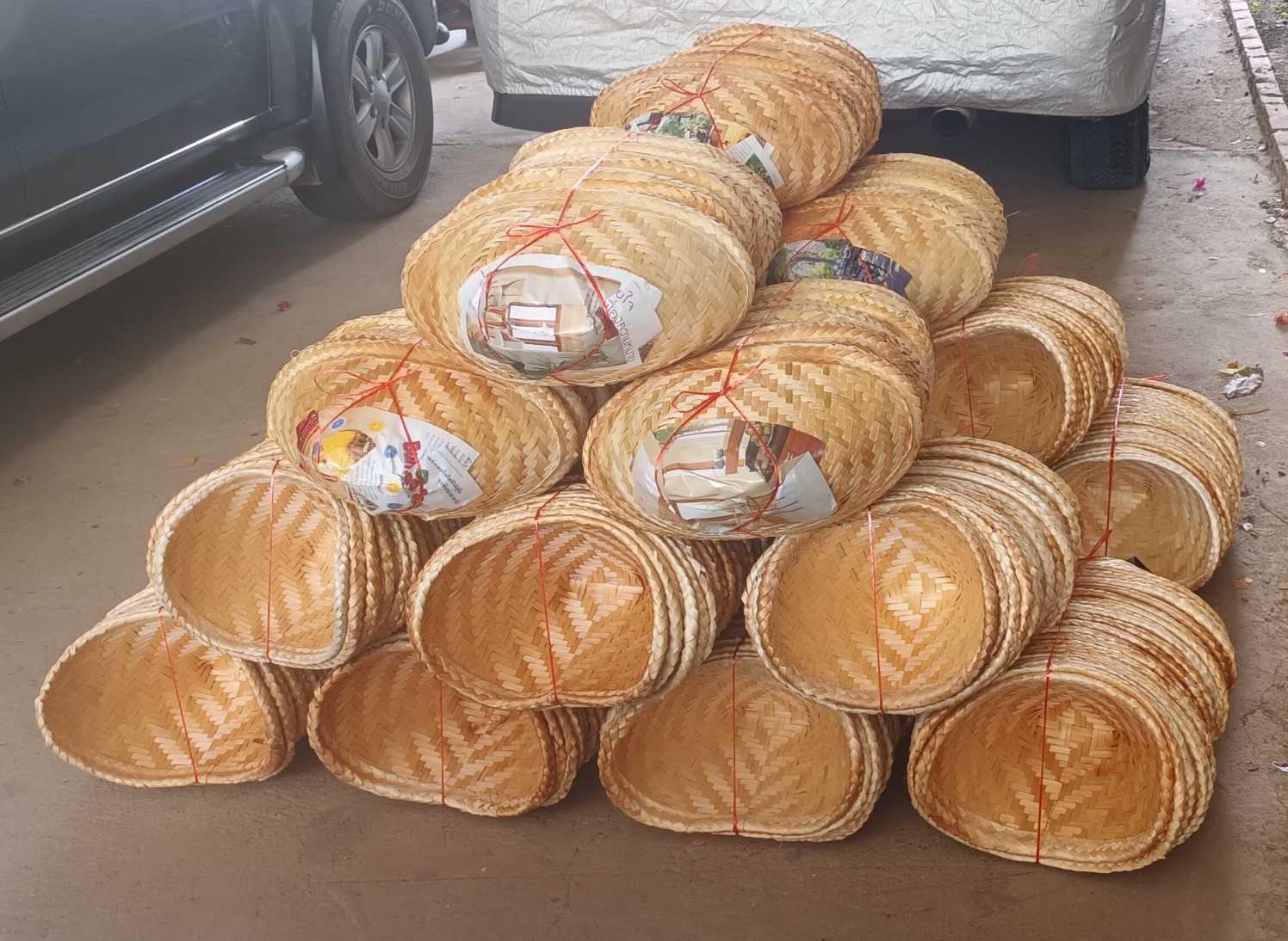 C0001 หวดนึ่งข้าวเหนียว ขายยกมัด(20ใบ) หวดนึ่งข้าว สำหรับนึ่งข้าวเหนียว หรืออื่นๆ