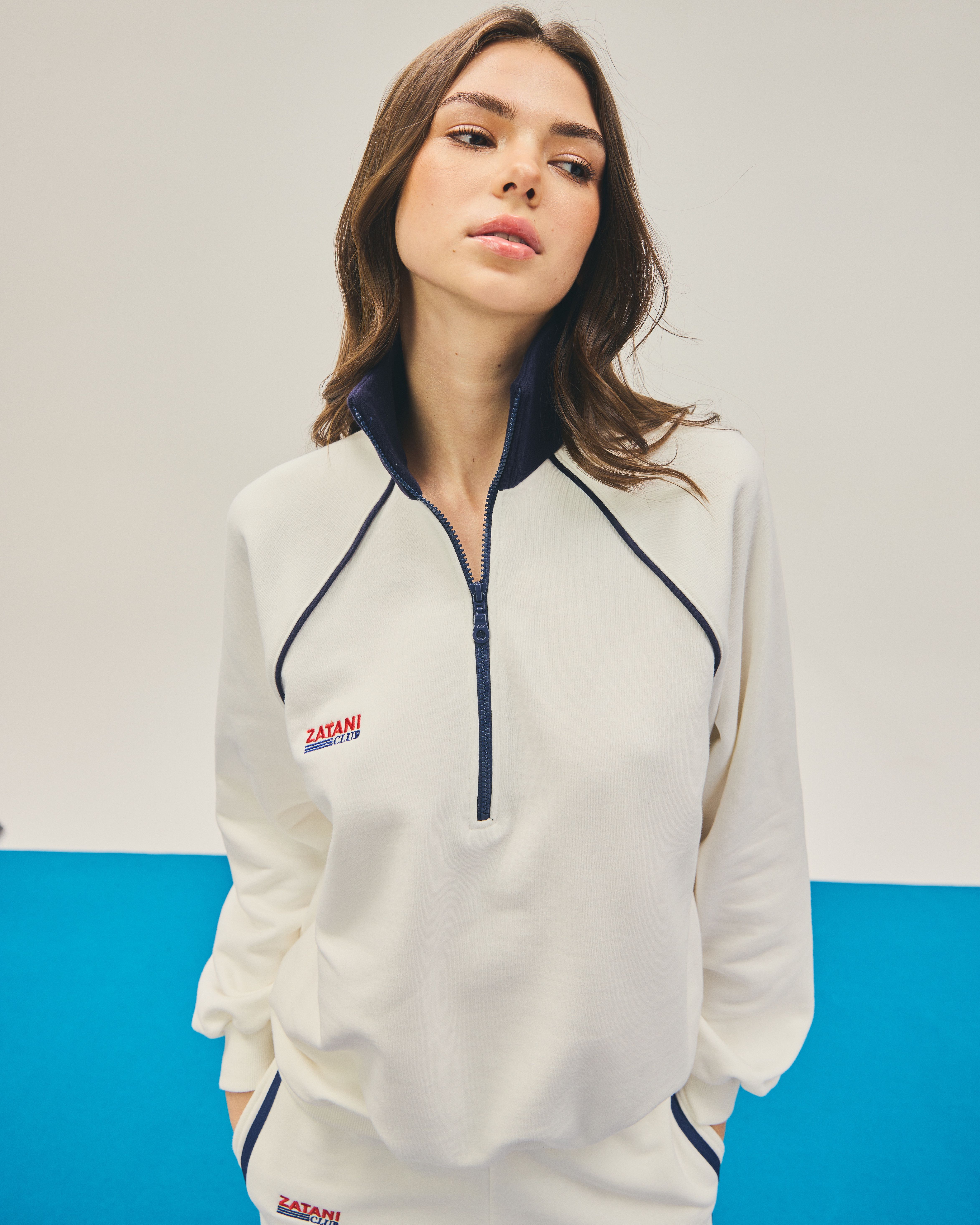 ZTN0068 ZIP-UP SWEATSHIRT #ZATANIdesign