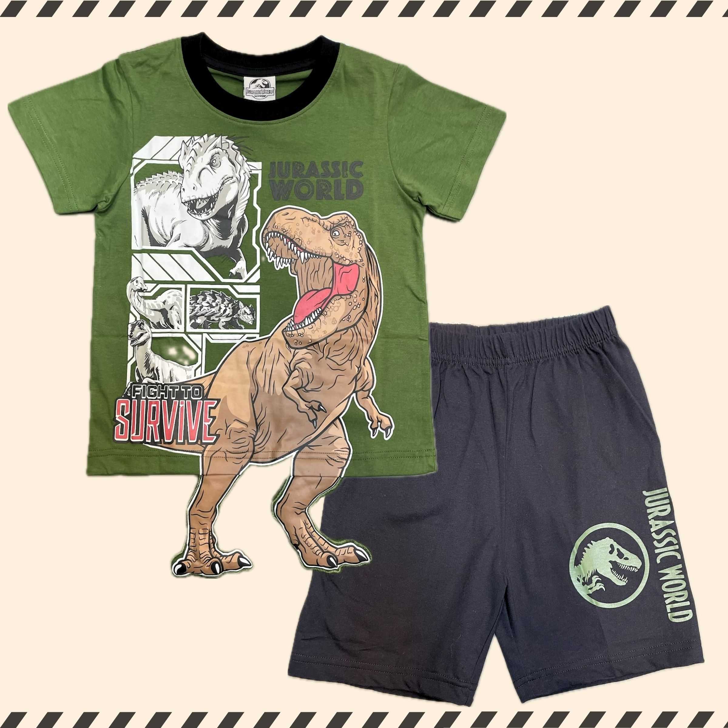 Jurassic Fight to survive Set Green/Black Size SS