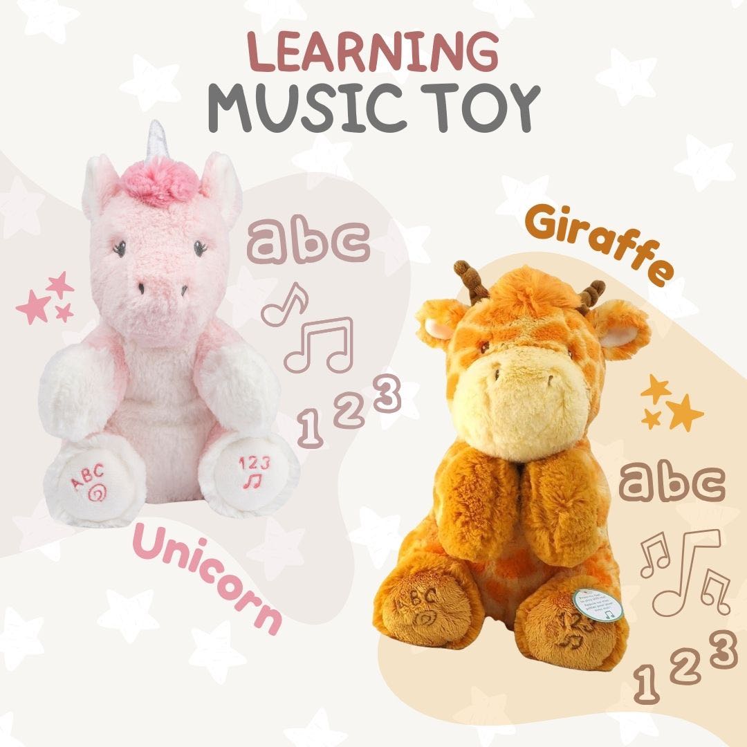 ตุ๊กตาเพลง ตุ๊กตาปรบมือตามดนตรี ของเล่นแห่งการเรียนรู้ ABC นับเลข 123, Gund