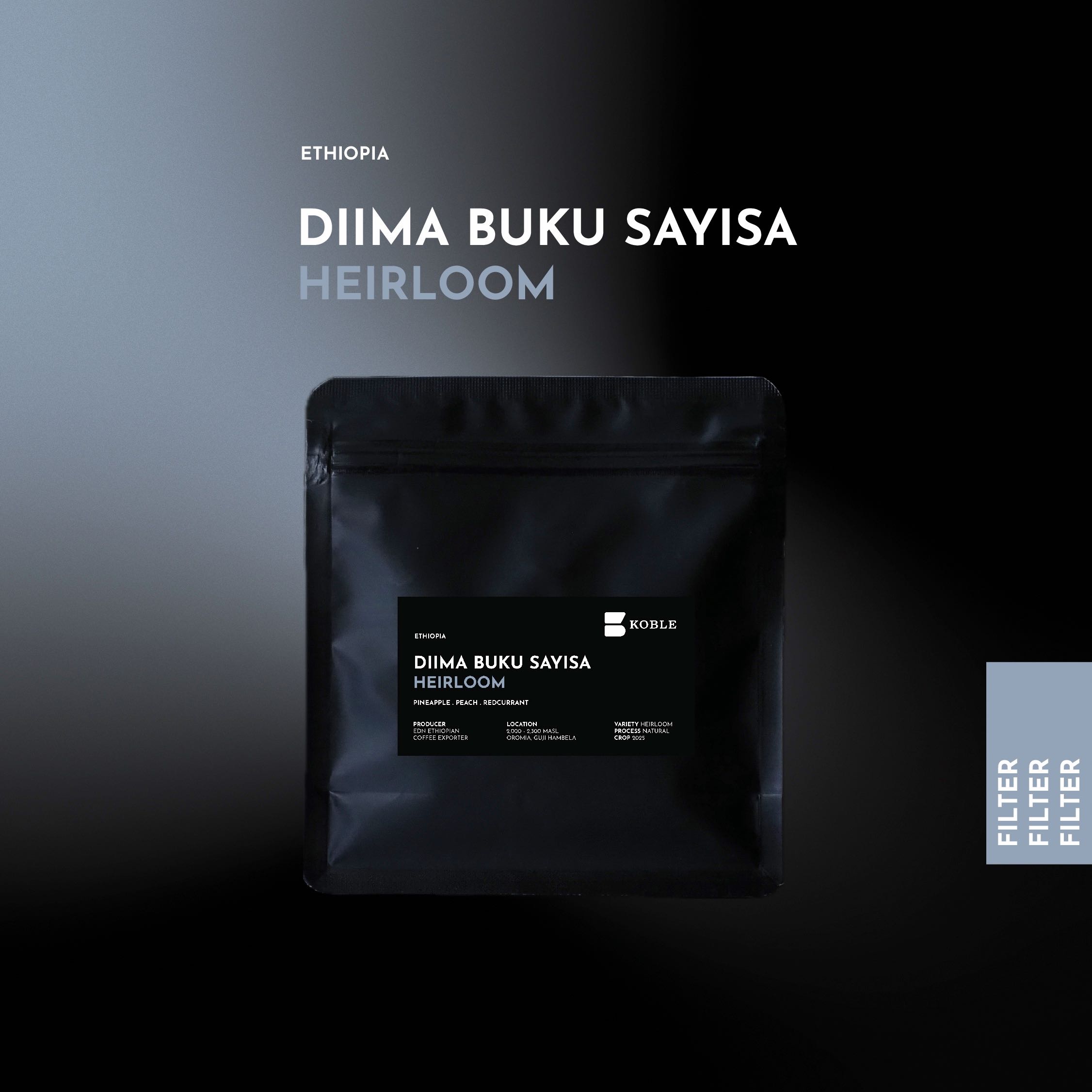 Diima Buku Sayisa, Ethiopia, Heirloom, Natural