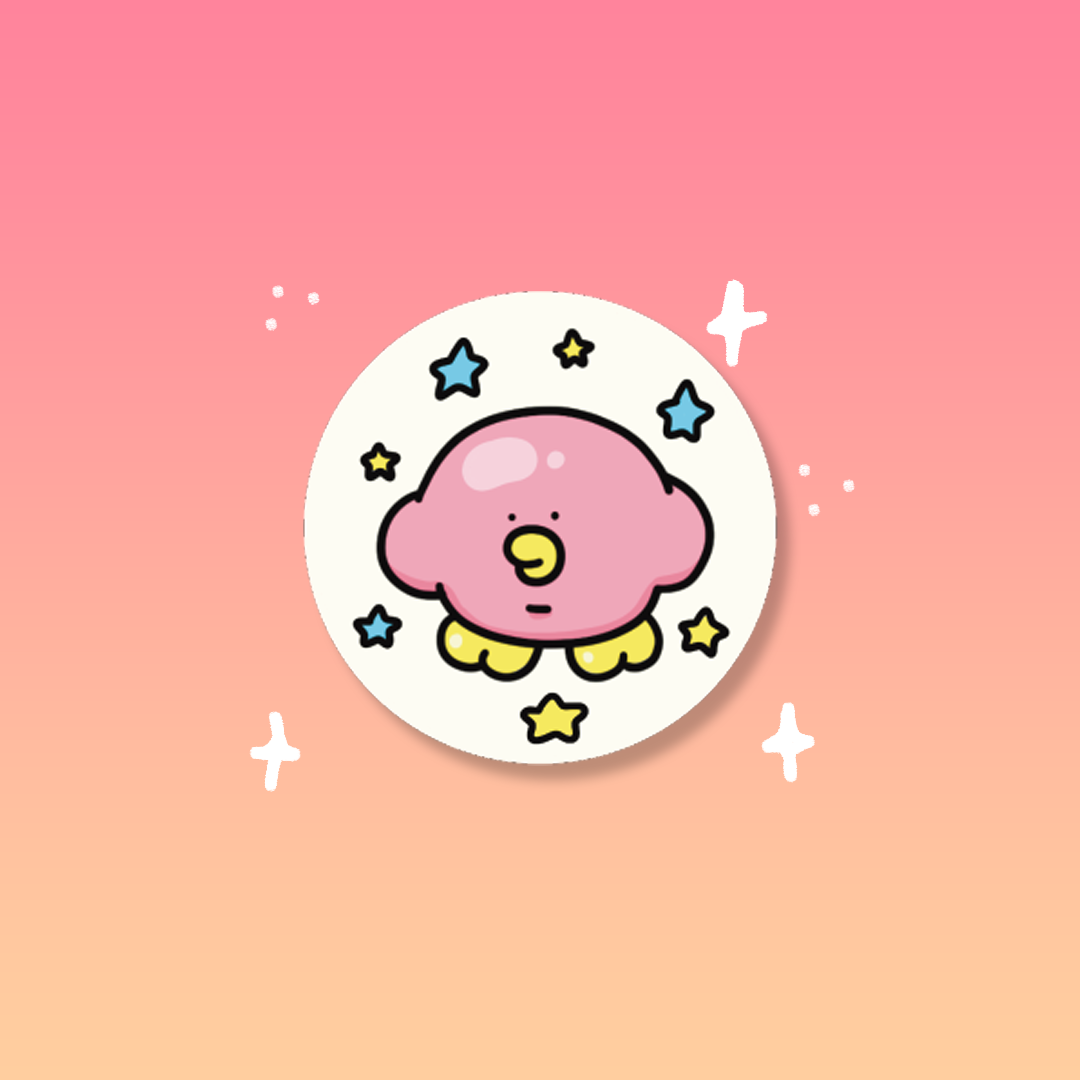 Sticker  glitter [Pink]