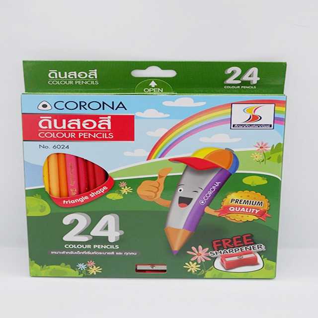 ดินสอสี 24 สี แบรนด์ S