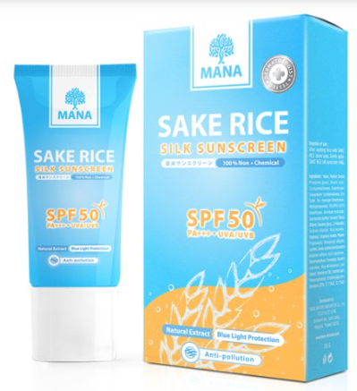 (สินค้าพรีออเดอร์) mana Sake rice silk sunscreen 