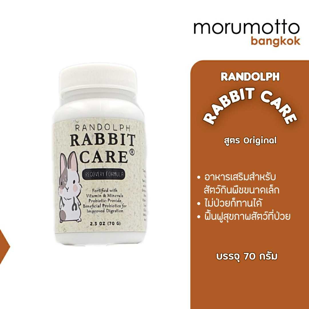 Randolph RABBIT CARE  แรนดอล์ฟ อาหารเสริมพลังงานกระต่ายและหนูป่วย สูตร Original (70 กรัม)