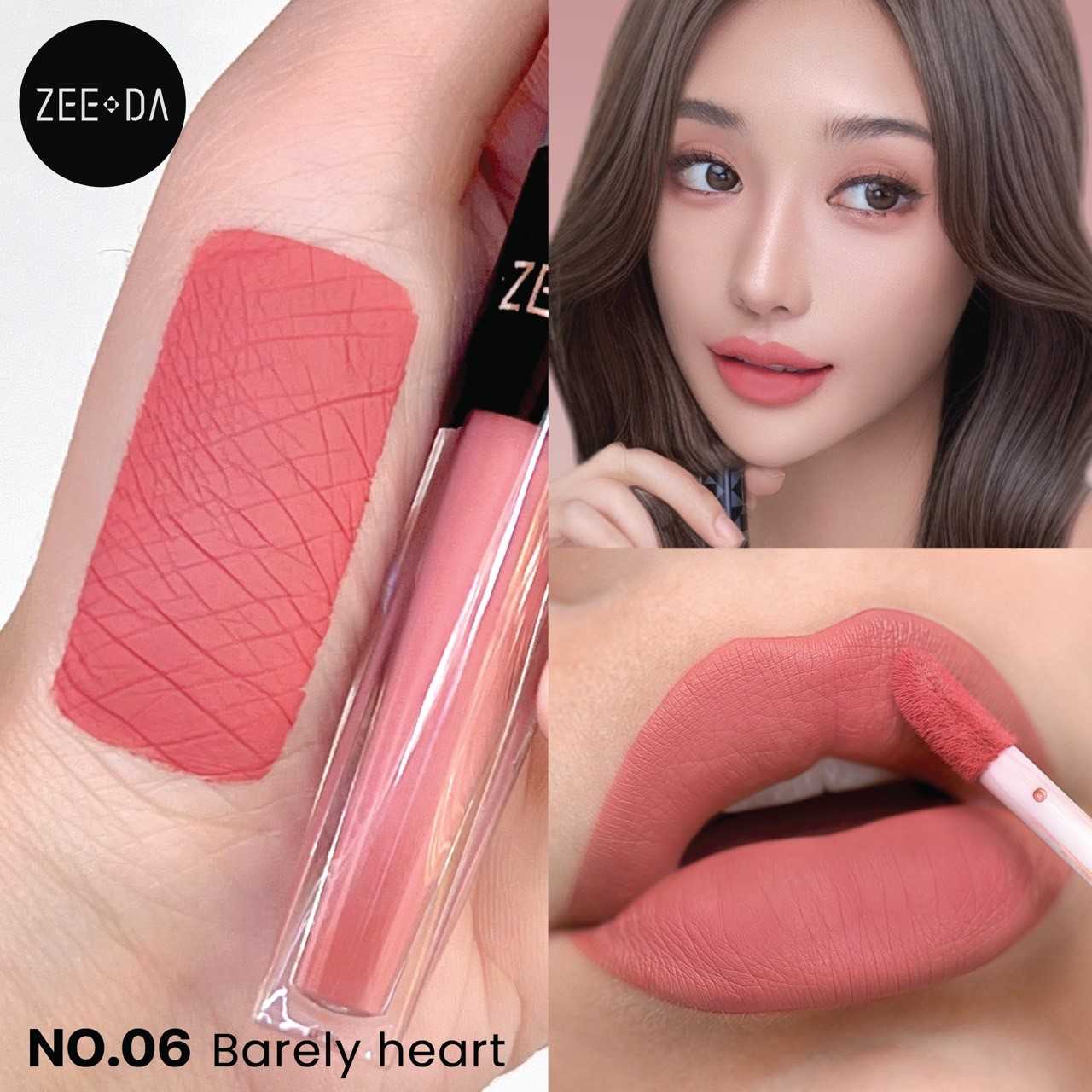 Zeeda #06 สีชมพูพีชนู้ด (Barely heart)