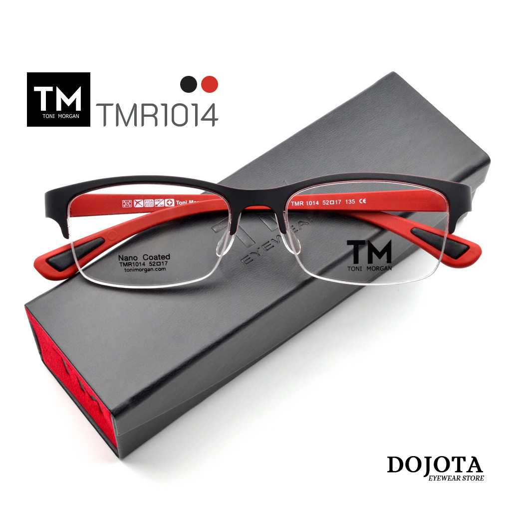 กรอบแว่นครึ่งกรอบ น้ำหนักเบา Toni Morgan รุ่น TMR 1014 น้ำหนักเบา ยืดหยุ่นได้ Made in Korea