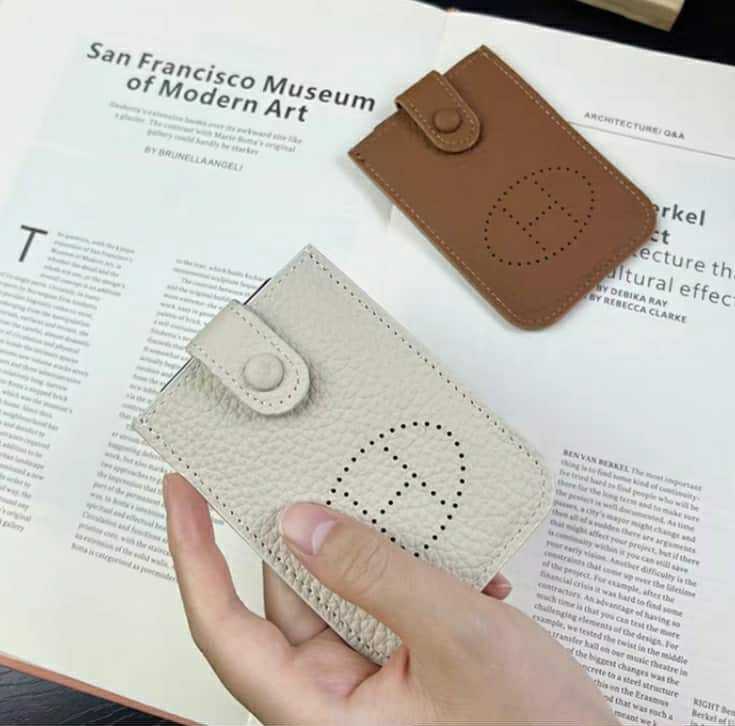 💳 กระเป๋าใส่การ์ดหนังวัวแท้ 🐄 สไตล์มินิมอล 🪡 handmade 🧵 พรีเมี่ยม ✨