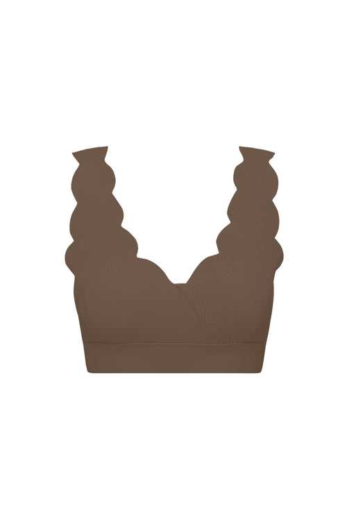 WISKII Soufflé Sports Bra - Desert Truffle