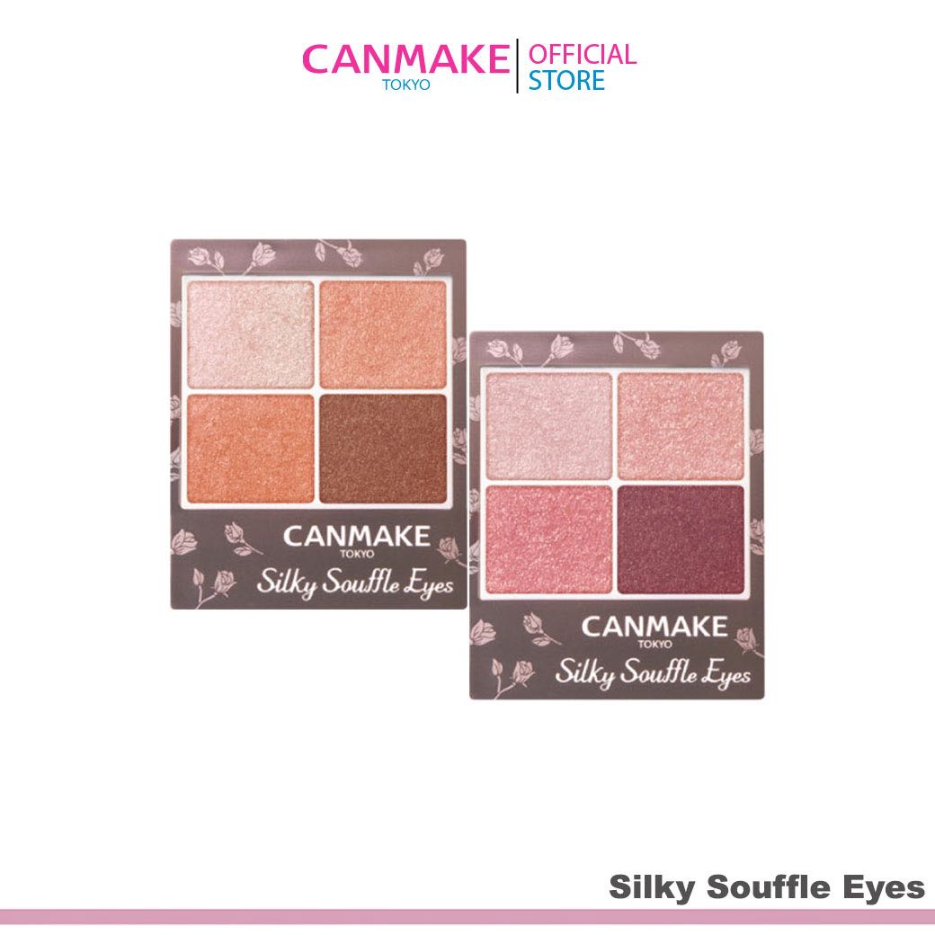 Canmake Silky Souffle Eyes อายแชโดว์เนื้อดิวอี้ซูเฟล่ 4 เฉดสี