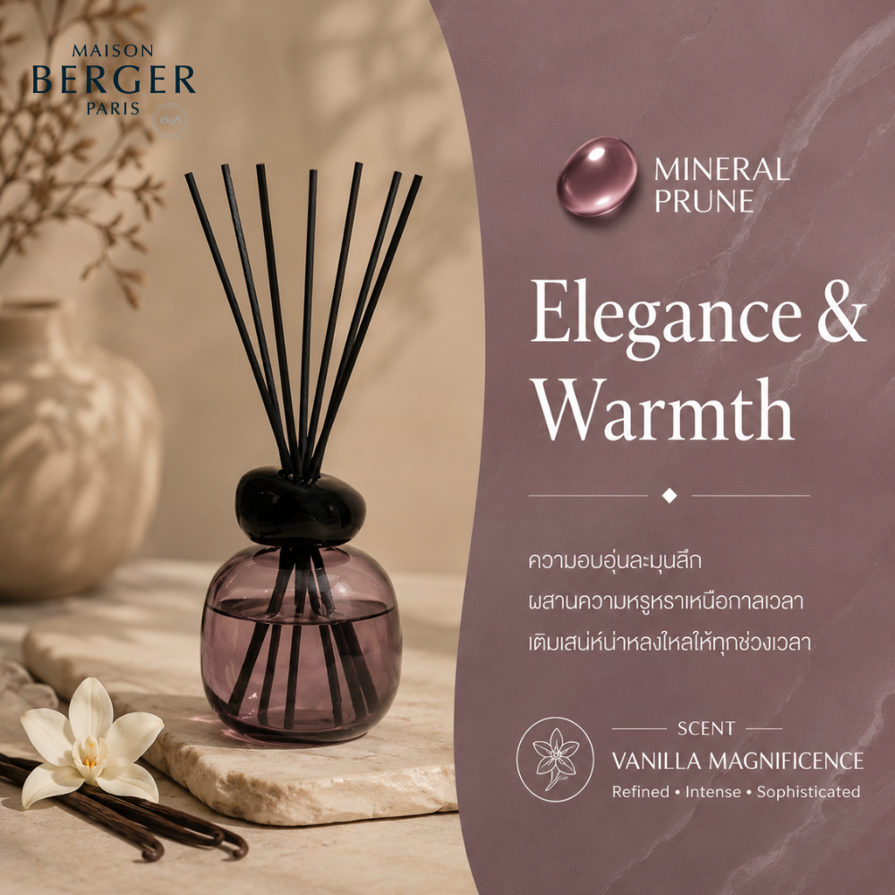 Mineral Sienna-Noire Ombré/Black Reed Diffuser Gift Set with Vanilla Magnificence