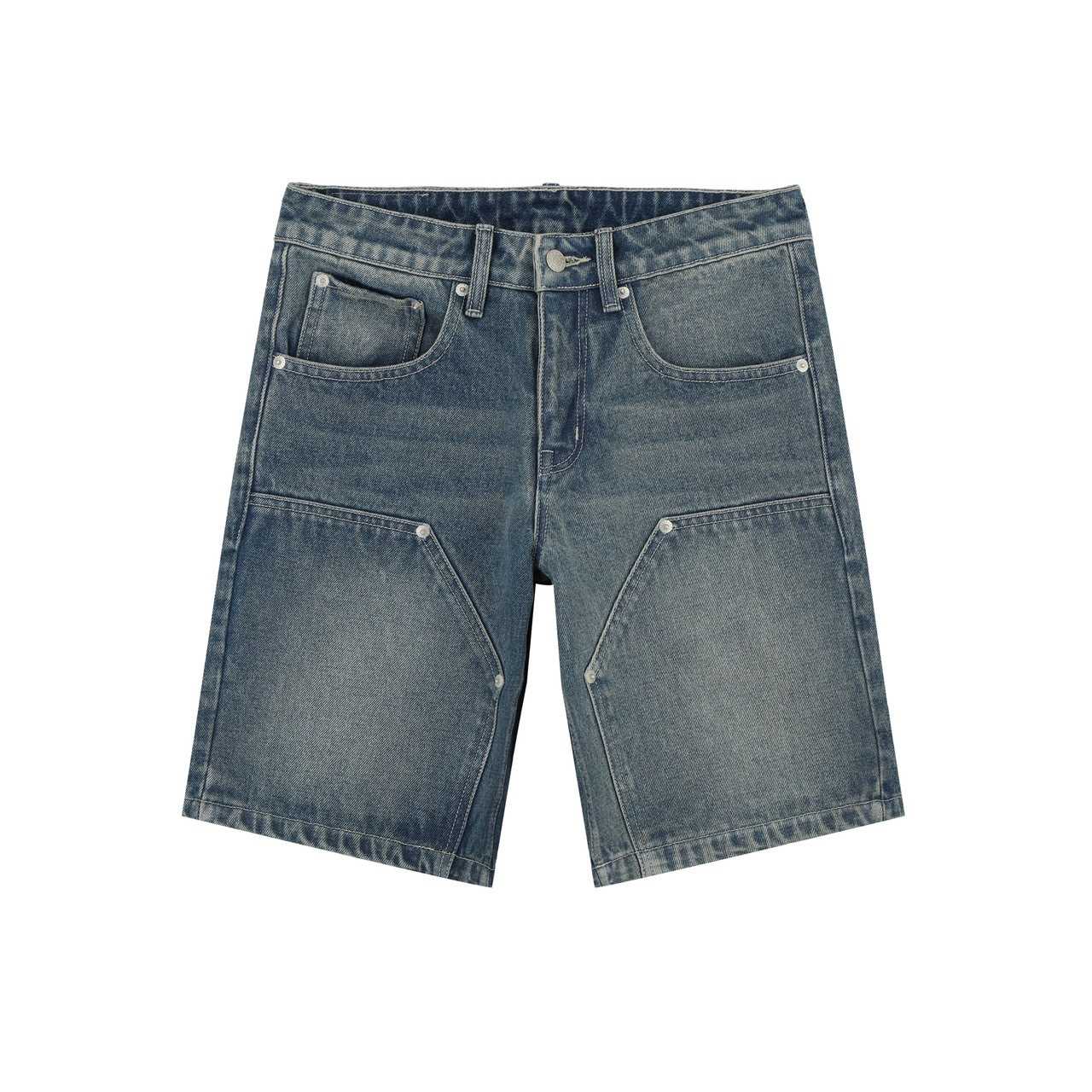 Double knee denim shorts BL