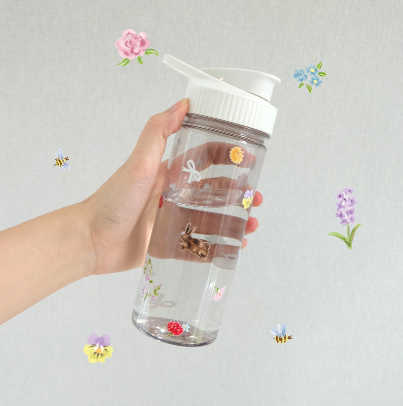 Floral DFT Stickers-สั่งขั้นต่ำ 5 ชิ้น