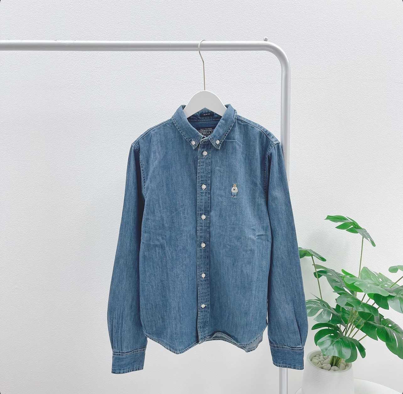 Who A u Denim Shirt (Dark Denim)