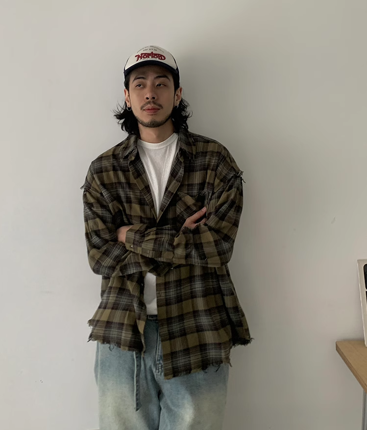 INKNOTS Plaid Check LS Shirt