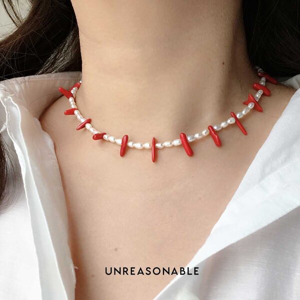สร้อยคอ Red Coral UA0722-01 Unreasonable Accessories