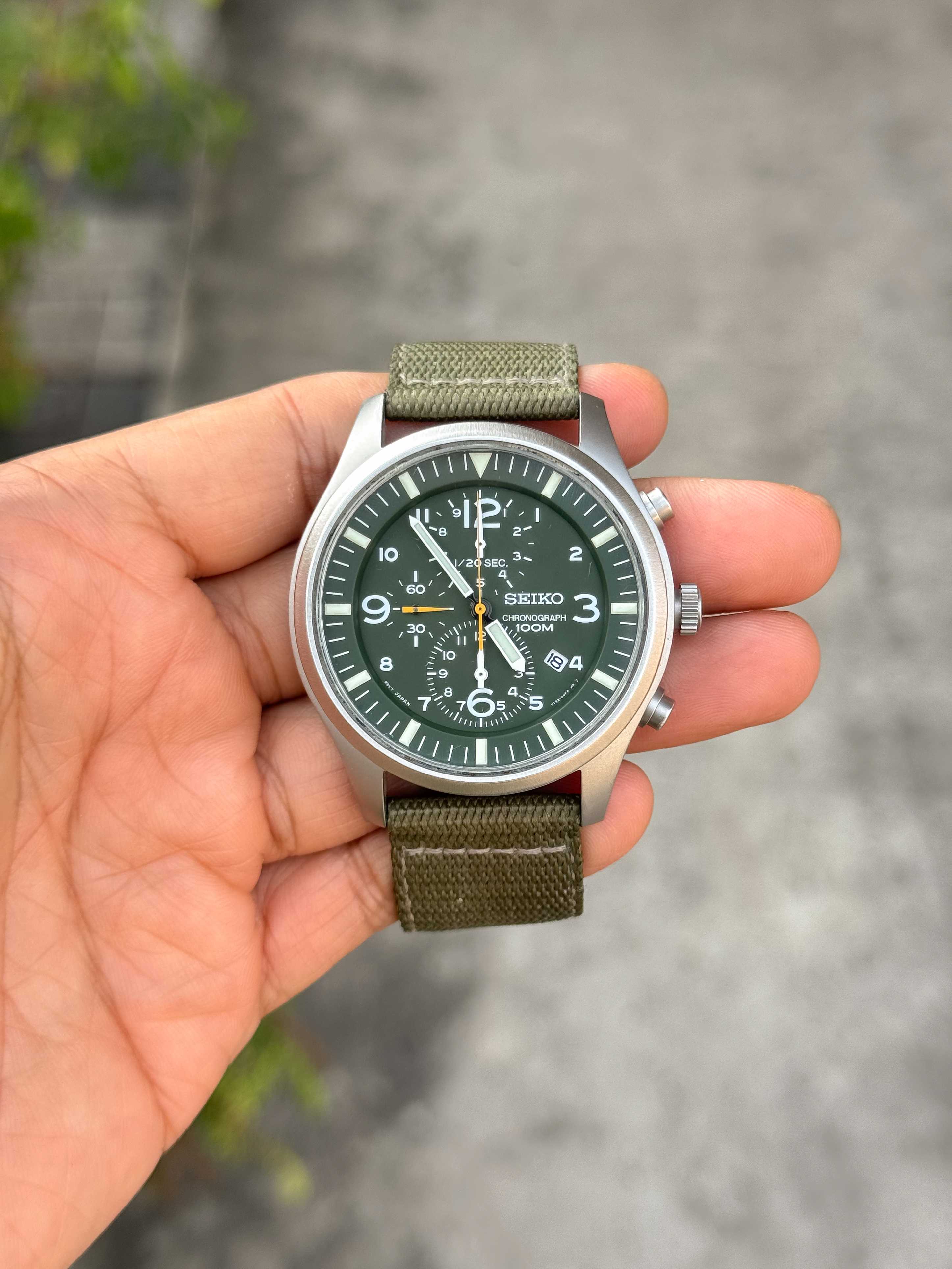 Seiko Chronograph Military King Size Quartz