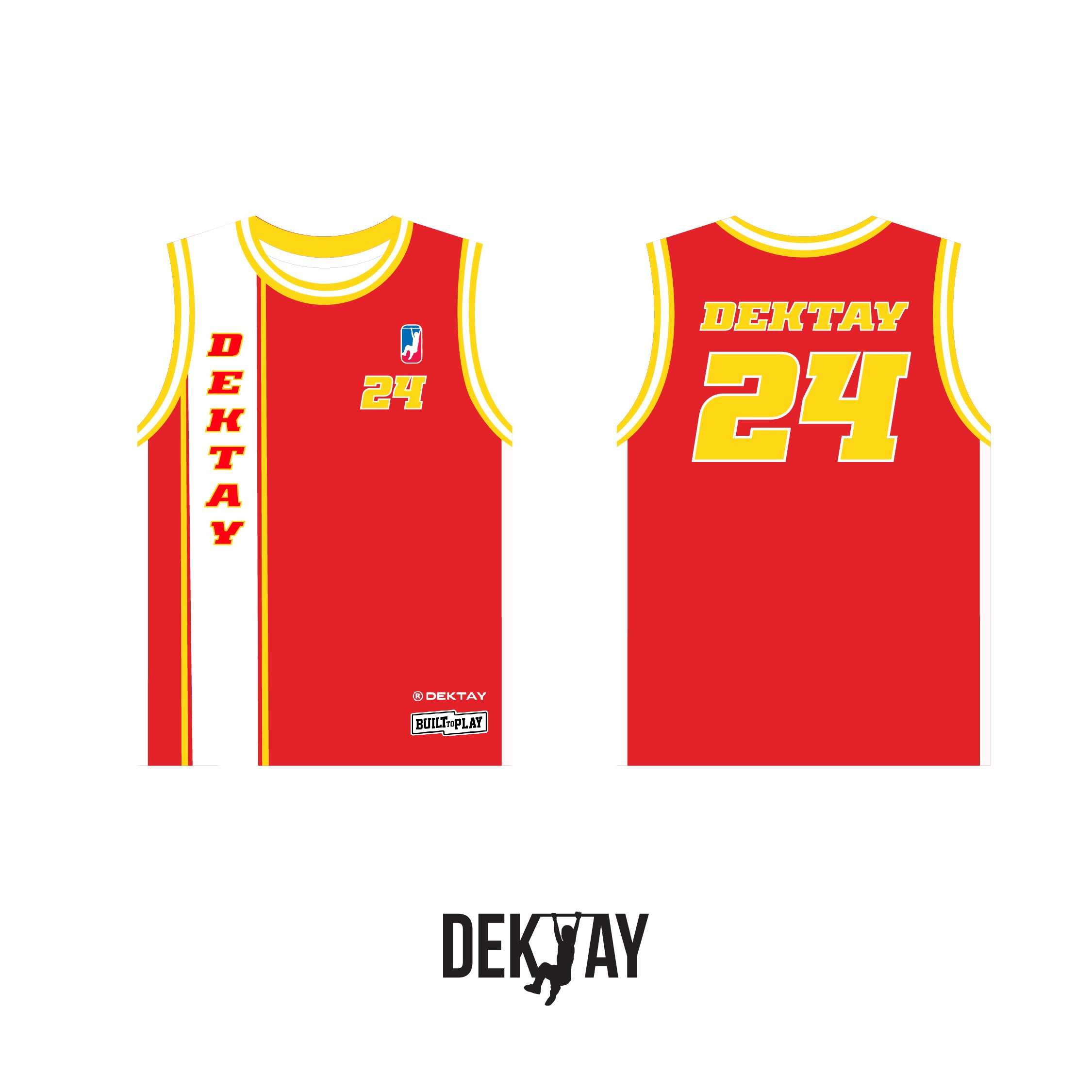 Dektay Jersey-Red/Yellow