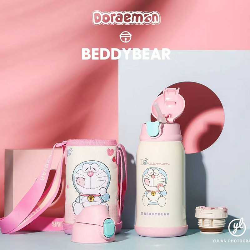 BeddyBear กระติกน้ำสูญญากาศสแตนเลส เก็บร้อน/เย็น 3in1 พร้อมกระเป๋าสะพาย รุ่น BB001D-002 ขนาด 630 ml.