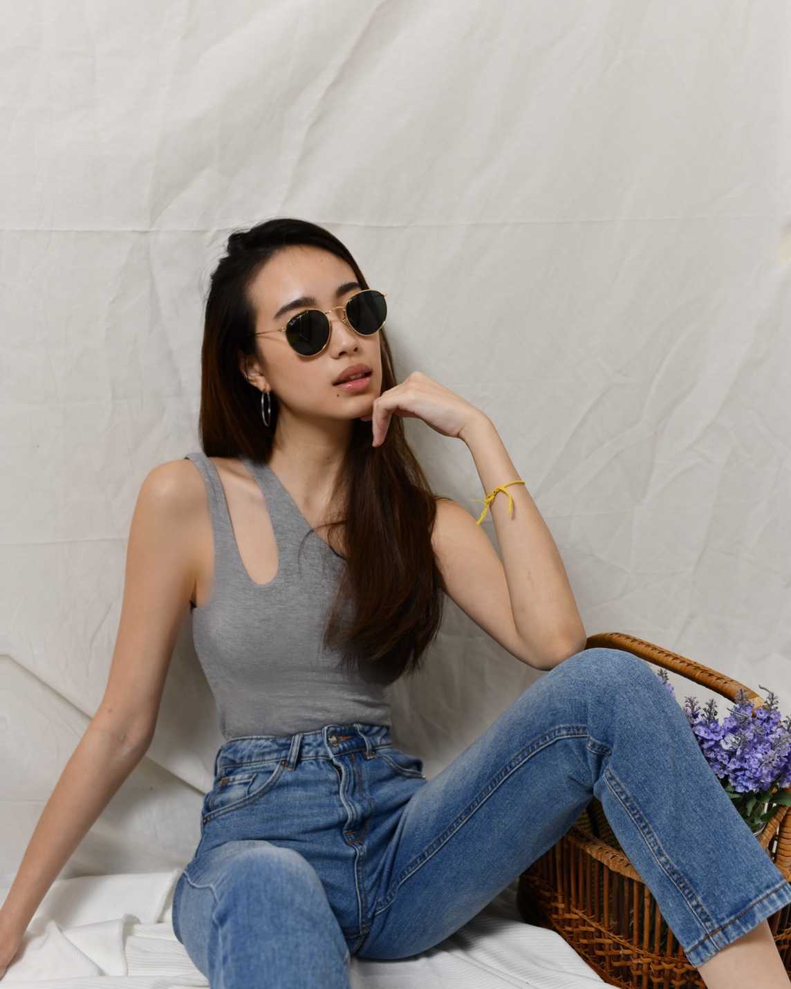Seoul tank top in Grey