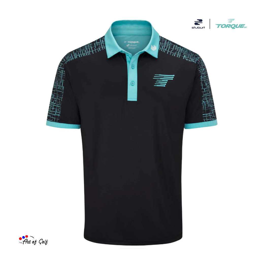 Stuburt x LIV Golf Torque Joaquin Polo Shirt (Black)
