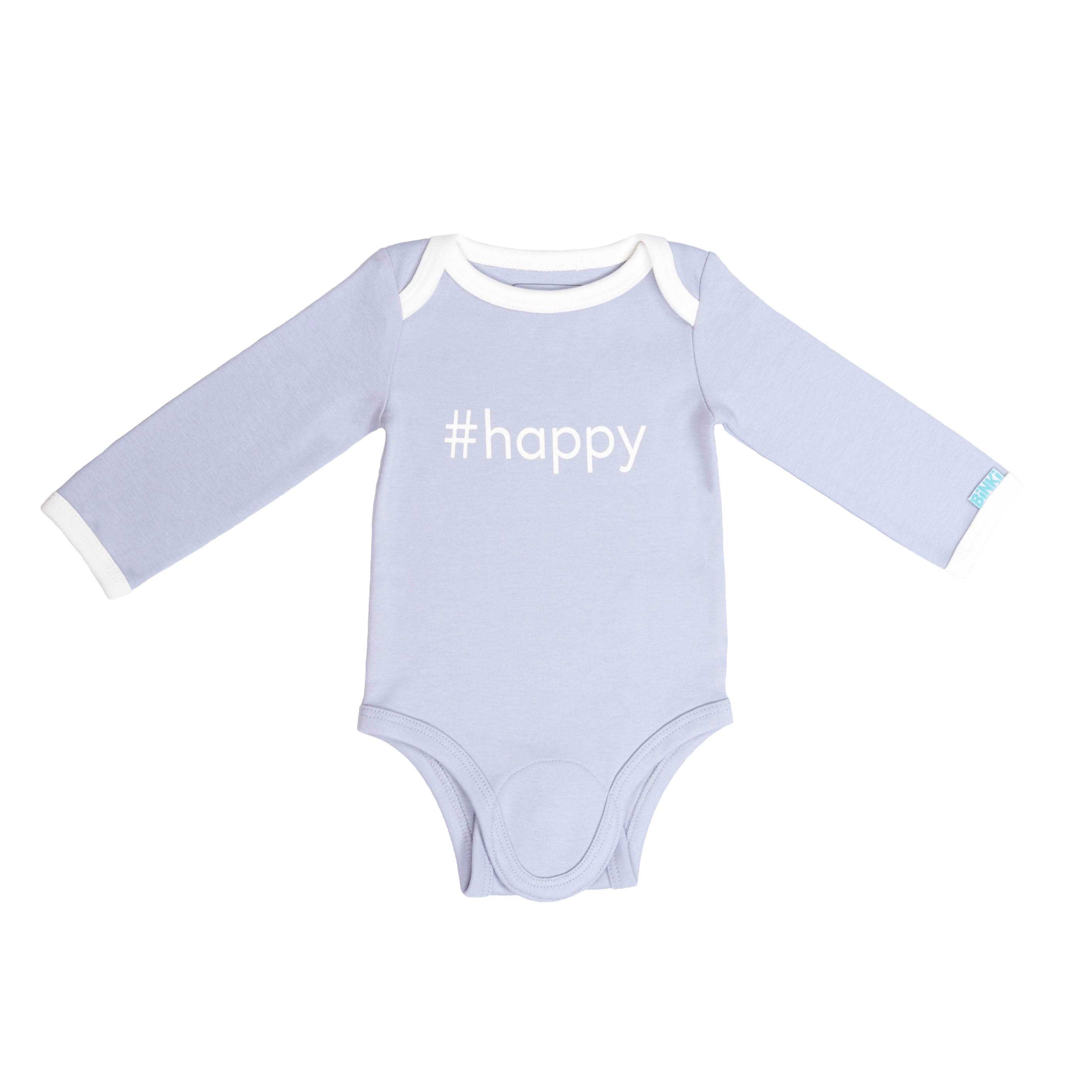 Bodysuit Longsleeve #Happy - Lilac