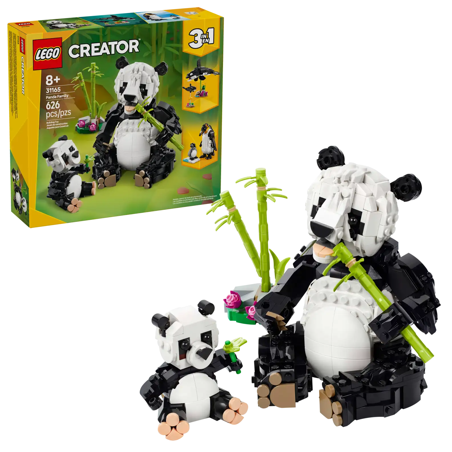 LEGO 31165 Wild Animals: Panda Family (สินค้าซื้อแล้วไม่รับเปลี่ยนคืน)