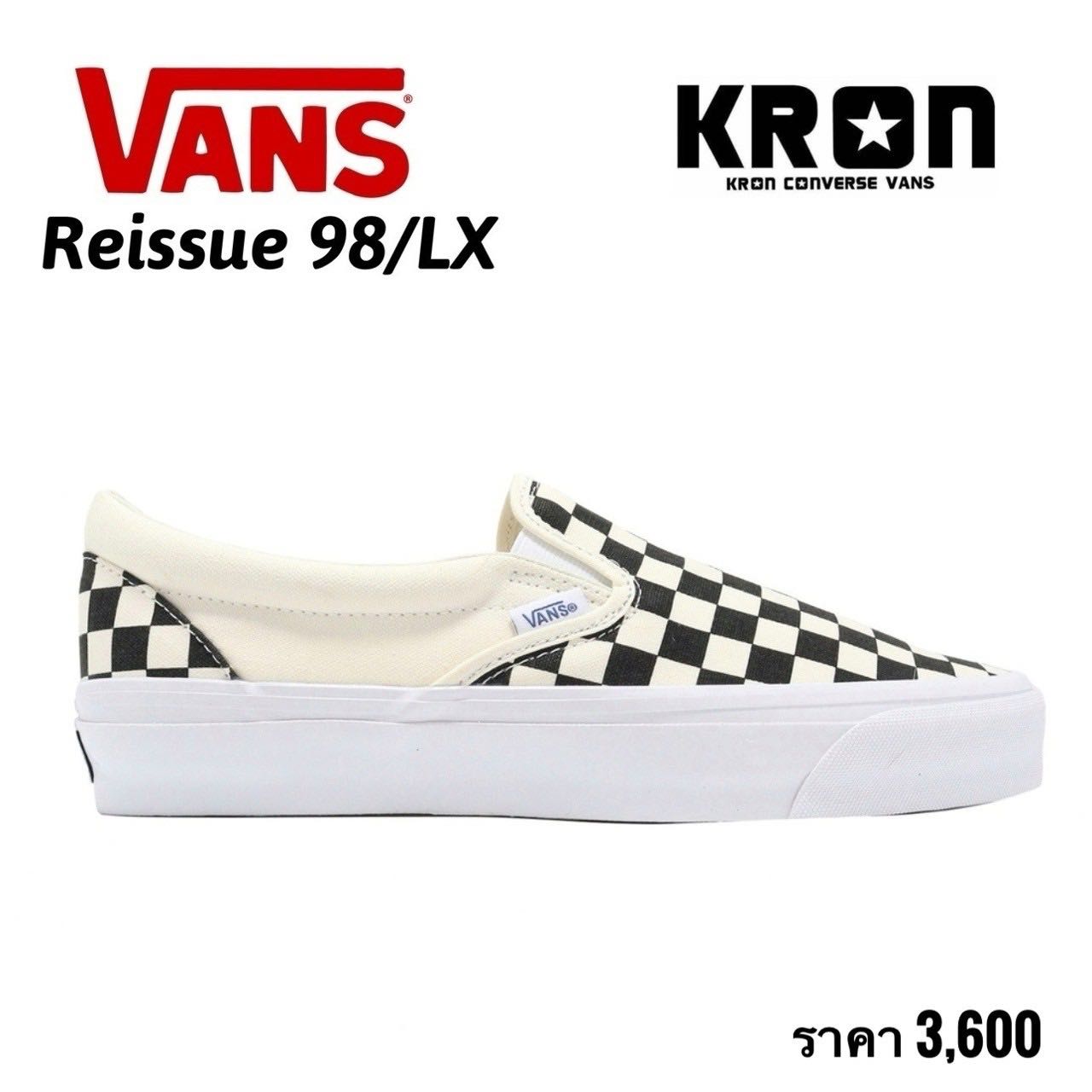 VANS Slip-On Reissue 98 LX CHECKERBOARD BLACK/OFF WHITE