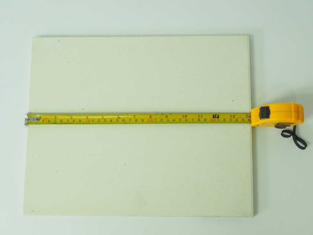 BATT COR. (SQUARE) 360X360X12 MM. แผ่นทนไฟคอร์เดียไรด์