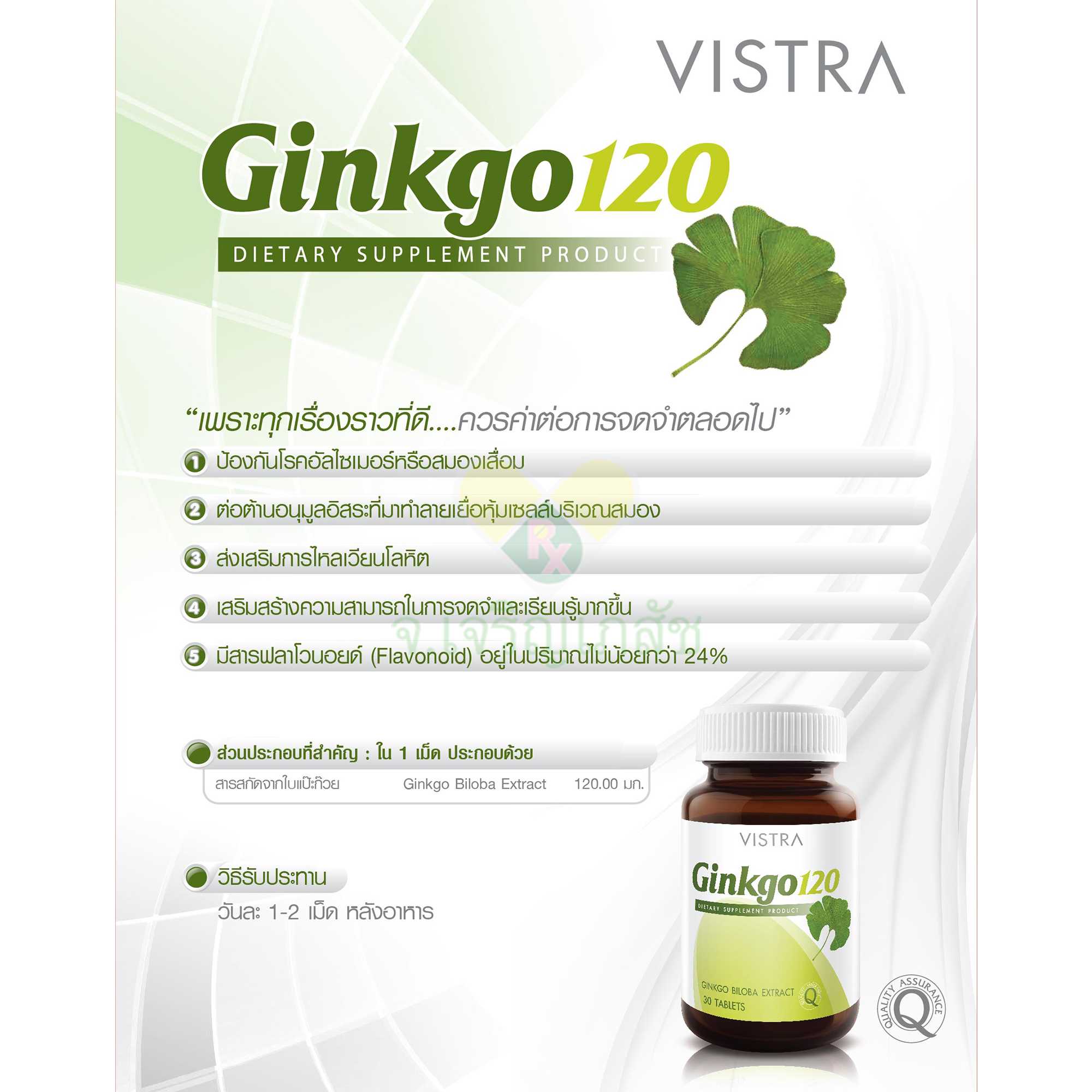 VISTRA GINKGO 120 (30TABS)